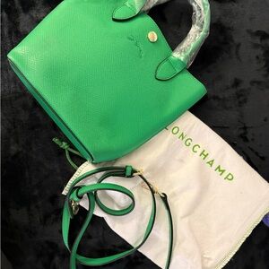 Longchamp Vibrant Green Tote Bag